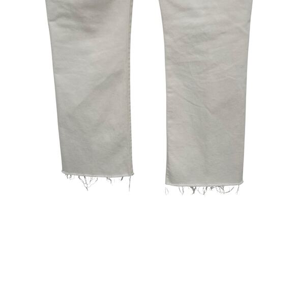 Mother Jeans The Hustler Ankle Fray Fairest Of Them All White Size 28 - Picture 5 of 13